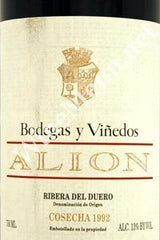 1992 Alion Ribera del duero Riserva